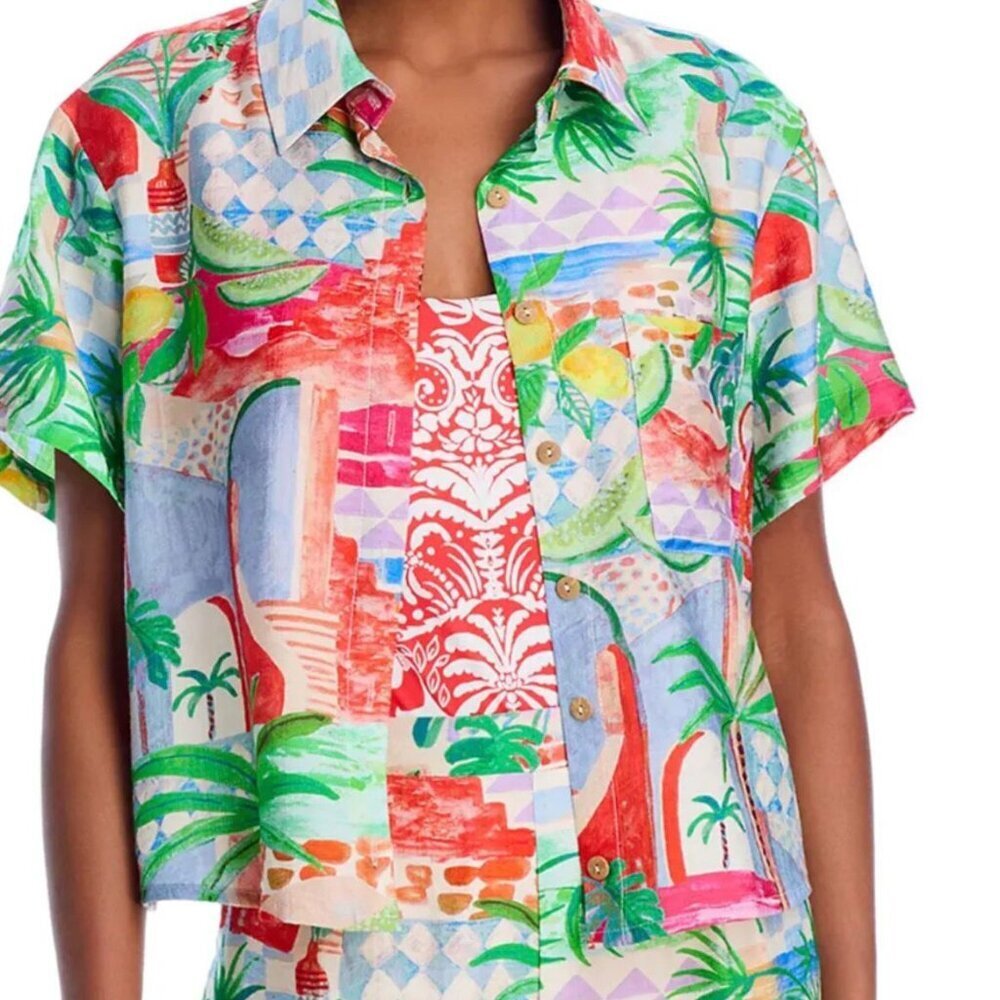 AQUA x White Lotus Tropical Print Short Set – XL - Picture 3 of 5